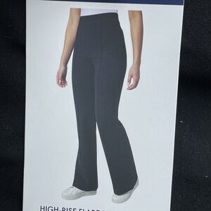 Modern Ambition Women's M High-Rise Flare Ponte Pant Black e1291